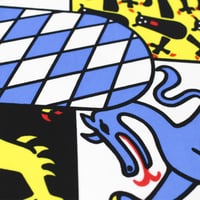 HPMAISON Bajor Zászló 90x150 cm - UV-álló Sörfesztivál Oktoberfest Dekoráció Réz Fűzőkarikákkal Kertbe, Erkélyre, Kül- és Beltérre 2