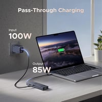 UGREEN Revodok Pro 10Gbps USB-C Hub HDMI 4K@60Hz Ethernet Adapter - 2 USB-A 3.2 és USB-C 3.2 porttal iPhone 16, iPad, MacBook, Mac Mini M4,  5