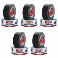 Opravná páska tesa Extra Power Universal 56389, čierna, 50 m x 48 mm, balenie silných lepiacich pások — sada 5 ks 2
