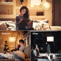 GLUROO Modern Állólámpa Távirányítóval - Íves Fekete Fém Lámpa 3 Színhőmérséklettel, Fokozatmentes Fényerőszabályzóval és Lábkapcsolóval Nap 7