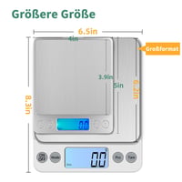 KUBEI Nagy Pontosságú Digitális Konyhai Mérleg 5kg/0.1g - USB Töltés, Rozsdamentes Acél 3