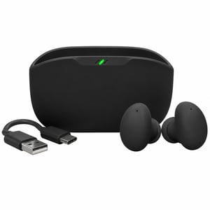 Bezdrôtové slúchadlá JBL Wave Buds 2 s technológiou Bluetooth a potlačením hluku, výdrž batérie 40 hodín — chýbajúce silikónové nástavce (stav: pozri 2. obrázok)