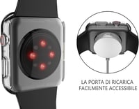 Apple Watch Series 7 41mm Védőtok - Misxi Ultravékony Edzett Üveg Átlátszó Tok 8