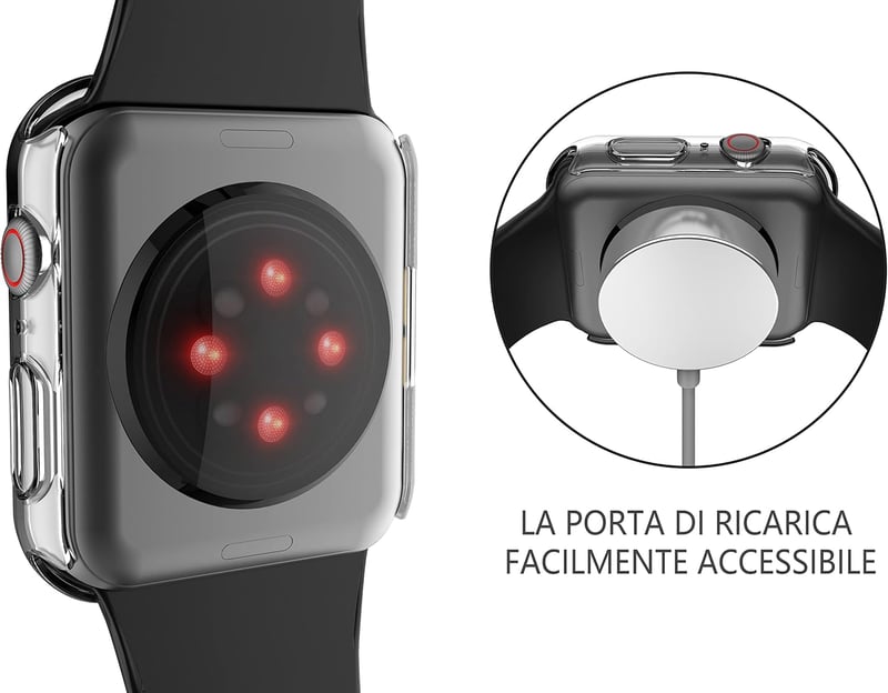 Apple Watch Series 7 41mm Védőtok - Misxi Ultravékony Edzett Üveg Átlátszó Tok