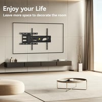 FORGING MOUNT TV Fali Tartó 32-65" Képernyőkhöz, 90° Elforgatható, 910mm Extra Hosszú Kar, 45kg Teherbírás, VESA 400x400mm, Dönthető Konzol 9