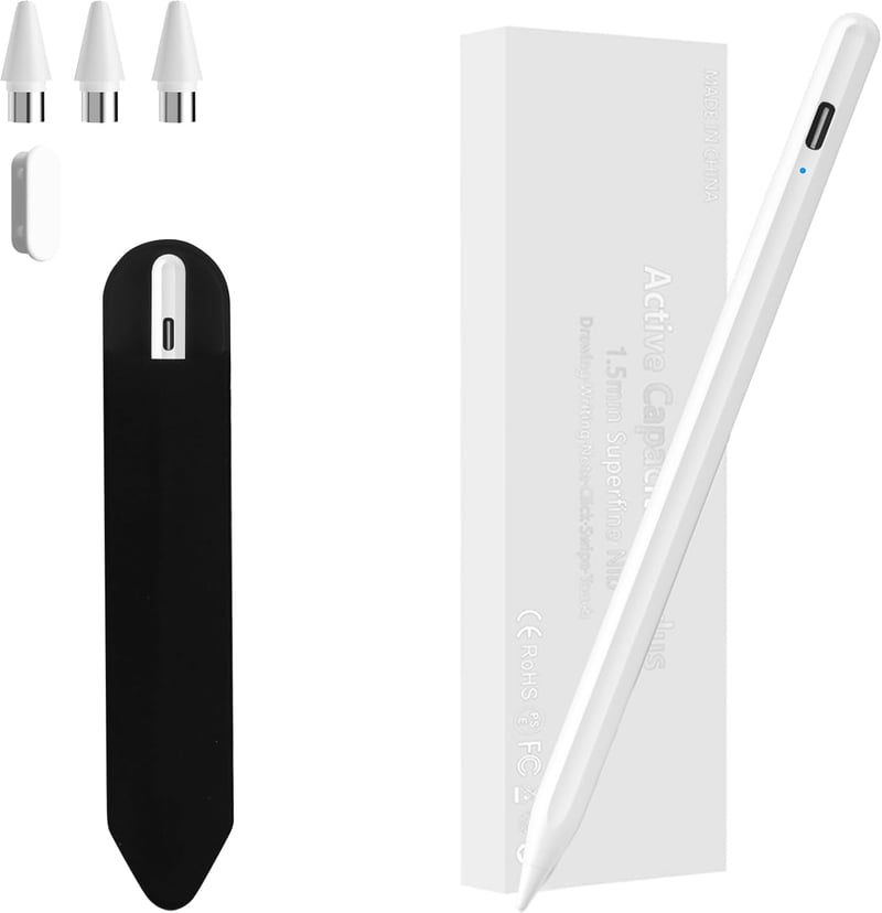 Apple iPad Érintőceruza - Mágneses Stylus Toll Rajzoláshoz, Íráshoz, Univerzális Tabletekhez