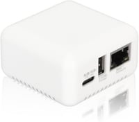 Sxhlseller USB 2.0 Hálózati Nyomtatószerver - Kompakt LAN Megosztó Eszköz Windows XP, Android és Linux 3.4 Rendszerekhez, Fehér, EU Csatlako 1