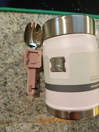 Stanley Classic Legendary ételtermosz 400 ml Rose Quartz színben kanállal, törött — törött kanáltartó nélkül (állapot: lásd a 2. képet) 3