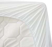 Bedsure Matracvédő 90x200 cm - 4 cm Vastag Steppelt Poliészter Párna Matracra, 38 cm-es Mély Zsebekkel, Mosható, Légáteresztő, Csúszásgátló  4