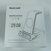 Samsung 3 az 1-ben vezeték nélküli töltőállomás Galaxy S24 Ultra, Watch 6 és Buds 2 Pro készülékekhez, digitális órával 8