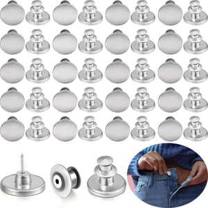 Set podesivih gumba za traperice - 10x (200 komada metalnih gumba)