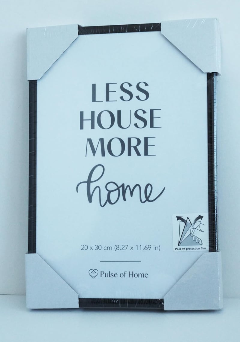PULSE of HOME Alumínium Képkeret 20 x 30 cm Fekete - Vékony Keret Fotókhoz, Poszterekhez, Gyermekrajzokhoz - Dekoráció Gyerekszobába és Napp