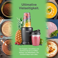 VonShef Személyi Turmixgép 1000W - Multifunkciós Smoothie Készítő Gyümölcsökhöz, Zöldségekhez, Jégzúzásra - 800ml és 500ml Hordozható Pohara 4