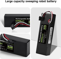 Mspalocell 6200 mAh 14.8V Pótakkumulátor Xiaomi Mop, Mop 2s, Mop Pro Robotporszívóhoz - Lítium-ion Csere Akku STYTJ02YM 12