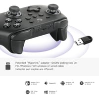 GuliKit KK3 Max Bluetooth Kontroller Nintendo Switch/OLED-hez, Hall Effekt Joystick, Mágneses Vibráció, Cserélhető Paddlek, Hyperlink Adapte 3