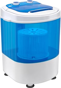 Display4top Kompakt Mini Mosógép 3kg Kapacitással, Kék 1