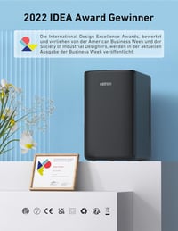 AstroAI 2 az 1-ben Mini Hűtőszekrény, 6L/8 Dobozos, Hűtő-Fűtő Funkcióval, 12V/220V, Autóba, Irodába, Kollégiumba - Fekete 2