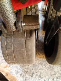 Cărucior pliabil XXL YEAUPE PRO 260L, capacitate de încărcare 250 kg, frână dublă față, extensibil — roți uzate/rupte (stare: vezi a 2-a imagine) 3