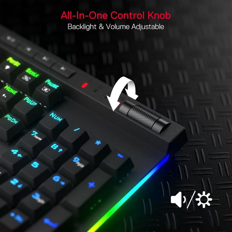 Redragon K580 PRO Vezeték Nélküli RGB Gamer Billentyűzet, Mechanikus, 3 Üzemmód, Hot-Swap, Médiakonzol, Makrórögzítés, Lineáris Red Switch