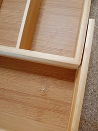 Alpina rastezljivi bambusov umetak za pribor za jelo, organizator ladica 6-8 odjeljaka, 46x34-56,5x6 cm — napuknuće na dnu proizvoda (stanje: vidi 2. sliku) 3