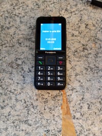 Panasonic KX-TU260EXB 4G Időseknek Mobiltelefon Nagy Gombokkal és SOS Gombbal, IP44, USB-C, 2,4 colos kijelző, fekete - Használt 2