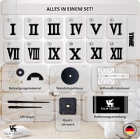 R&M ORIENT 3D Arany Római Számlapos Nagy Falióra - Luxus Dekoráció Otthonra és Irodába 5