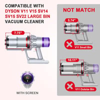 Dyson V11 V15 porszívó nagyméretű portartály - kompatibilis alkatrész 3