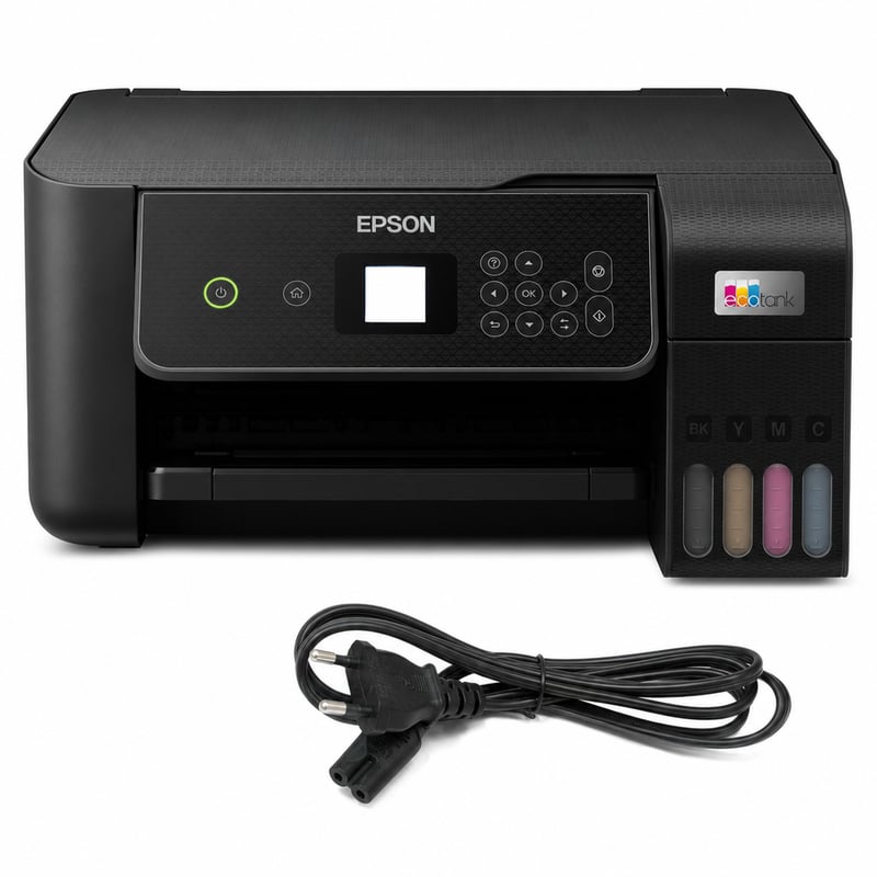 Epson EcoTank ET-2870 A4 Wi-Fi višenamjenski printer s tintnim spremnicima, LCD zaslon — isporučuje se bez tinte (stanje: vidi 2. sliku)
