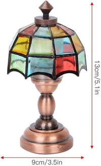 Újracsomagolt Mini LED Lámpa Babaházhoz - Színes Bútor Díszítés 1/12 Méretben 4