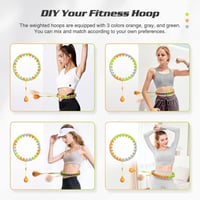Bubbacare Smart Hoop Állítható Fitness Karika 27 Levehető Elemmel - Otthoni Edzés, Zsírégetés, Masszázs Funkcióval, 130 cm-ig 5