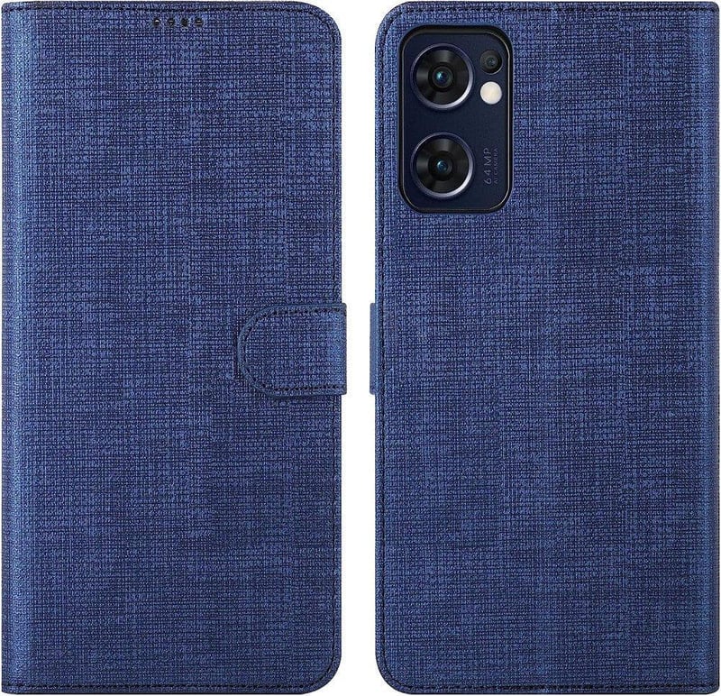 Oppo Find X5 Lite 5G bőr pénztárcatok kártyatartóval és állvánnyal