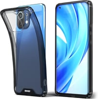 Xiaomi Mi 11 Lite 5G/4G Átlátszó Védőtok Fekete Kerettel 1