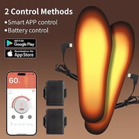 Fűthető talpbetét APP vezérléssel, 5000mAh akkumulátor, női és férfi méret, túrázáshoz, síeléshez, vadászathoz 5