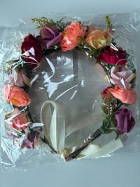 Blume esküvői virágkoszorú hajpánt menyasszonyoknak - rózsaszín 9