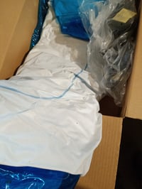 Nafukovacia vaňa pre dospelých NOYHHAV 160x115x55 cm, modrá, PVC, skladacia kúpeľná vaňa s elektrickou pumpou a operadlom, použitá 2
