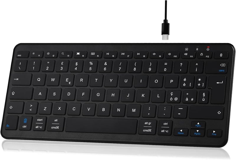 Qulose Wireless Bluetooth Billentyűzet 12 Hüvelykes Eszközökhöz - silver
