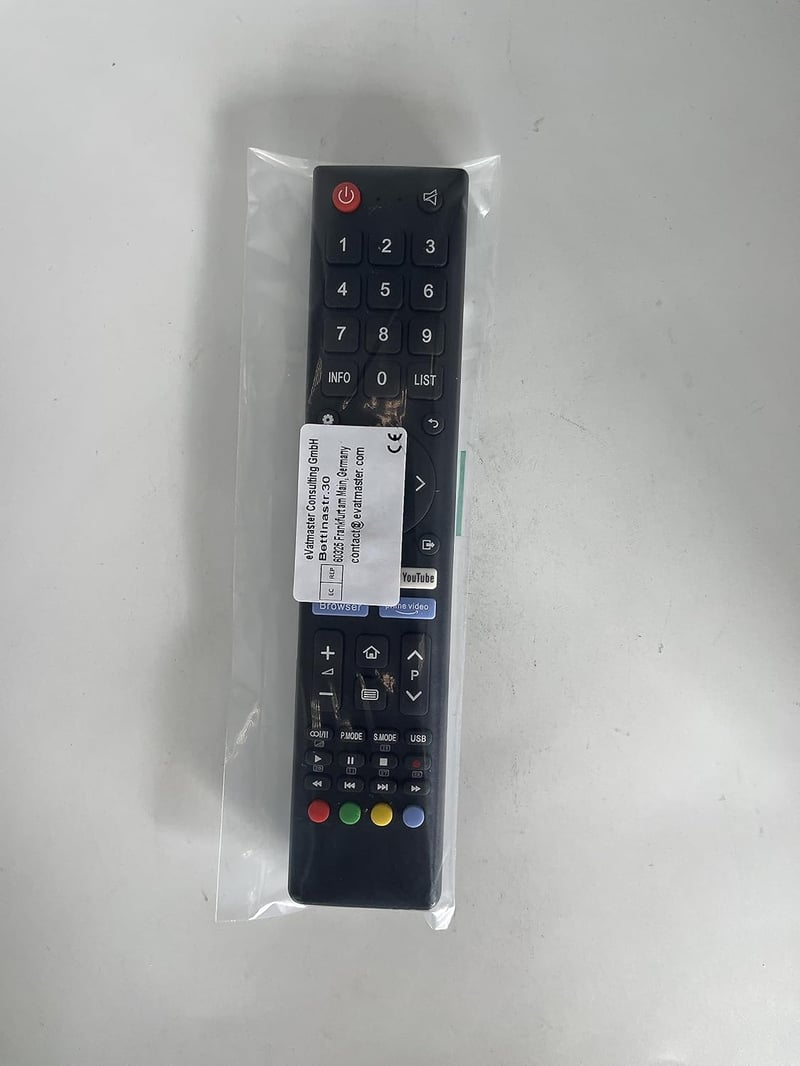 Telefunken távirányító - YouTube és Netflix gombos, 4K Ultra HD TV-khez, egyszerű használat