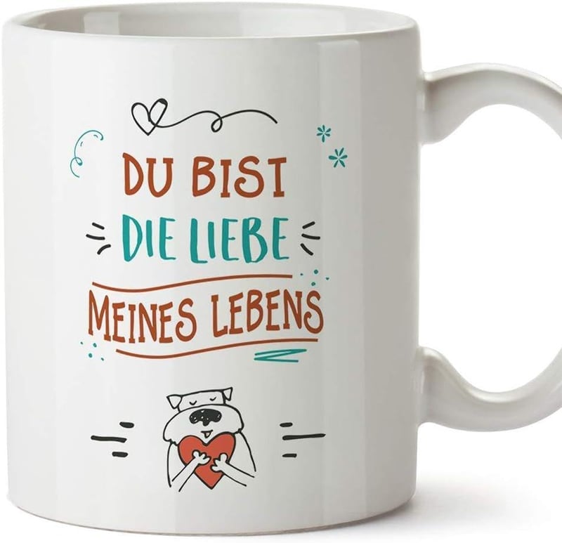 Mugffins Német Feliratos Ajándék Bögre 350 ml - Egyedi Kávés Csésze