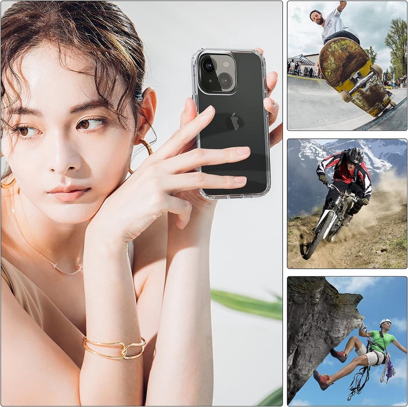 iPhone 13 Átlátszó Szilikon Tok - 360°-os Ütésálló Védelem