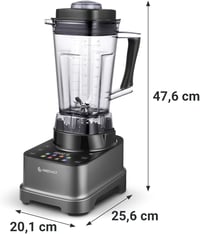 AMZCHEF 8 az 1-ben Multifunkciós Turmixgép 2000W | LCD Érintőképernyős Konyhai Mixer 2L Tartállyal | 8 Intelligens Program és 10 Sebességfok 10