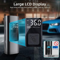 Gyors Elektromos Pumpa 6000mAh - 150PSI Kompresszor Autóhoz, Biciklihez, Motorhoz LED-del 6