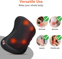 Brelley Nyak és Hátmasszírozó Shiatsu Melegítéssel Vállmasszázs Háti Fájdalomcsillapítás 6