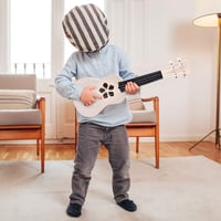Gyerekeknek való 21 hüvelykes DIY ukulele készlet, 4 húros, természetes fából 2