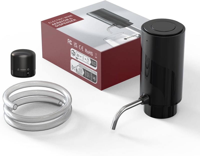 ZOYIDOUX USB-s Elektromos Borpumpa Zárható Dugóval - Ajándék Borkedvelőknek