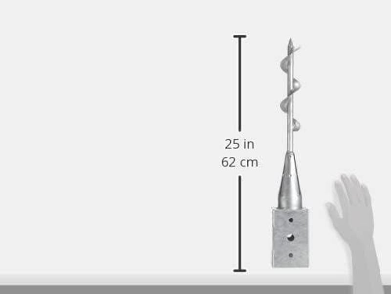 CONNEX 91mm-es földbe süllyeszthető hüvely zászlórúdhoz, 650 mm hosszú
