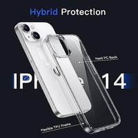 iPhone 14 Ütésálló Átlátszó Szilikon Tok - Vezeték Nélküli Töltés Kompatibilis 3