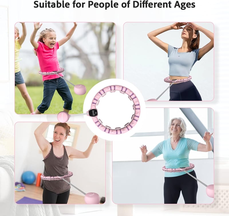 BubbaCare Okos Hula Hoop Karika Felnőtteknek - Állítható, Fogyasztó Edzőeszköz