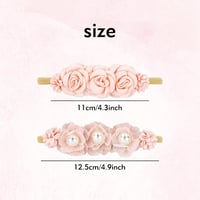 5 db Cinaci virágos hajpánt babáknak és kislányoknak - puha nylon fejdísz 6