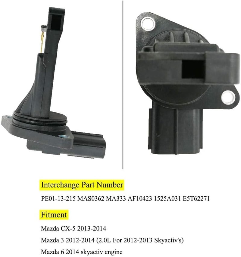 Amrxuts Légtömegmérő Szenzor Mazda CX-5 2013-2019, Mazda 3 2.0L/2.5L 2014-2018, Mazda 6 2.5L 2014-2019 Modellekhez, PE01-13-215 E5T62271