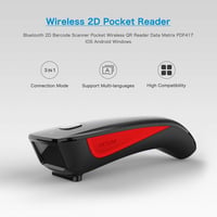 NETUM C990 Bluetooth QR kódolvasó - Vezeték nélküli vonalkód szkenner iPhone, Android és PC-hez 2